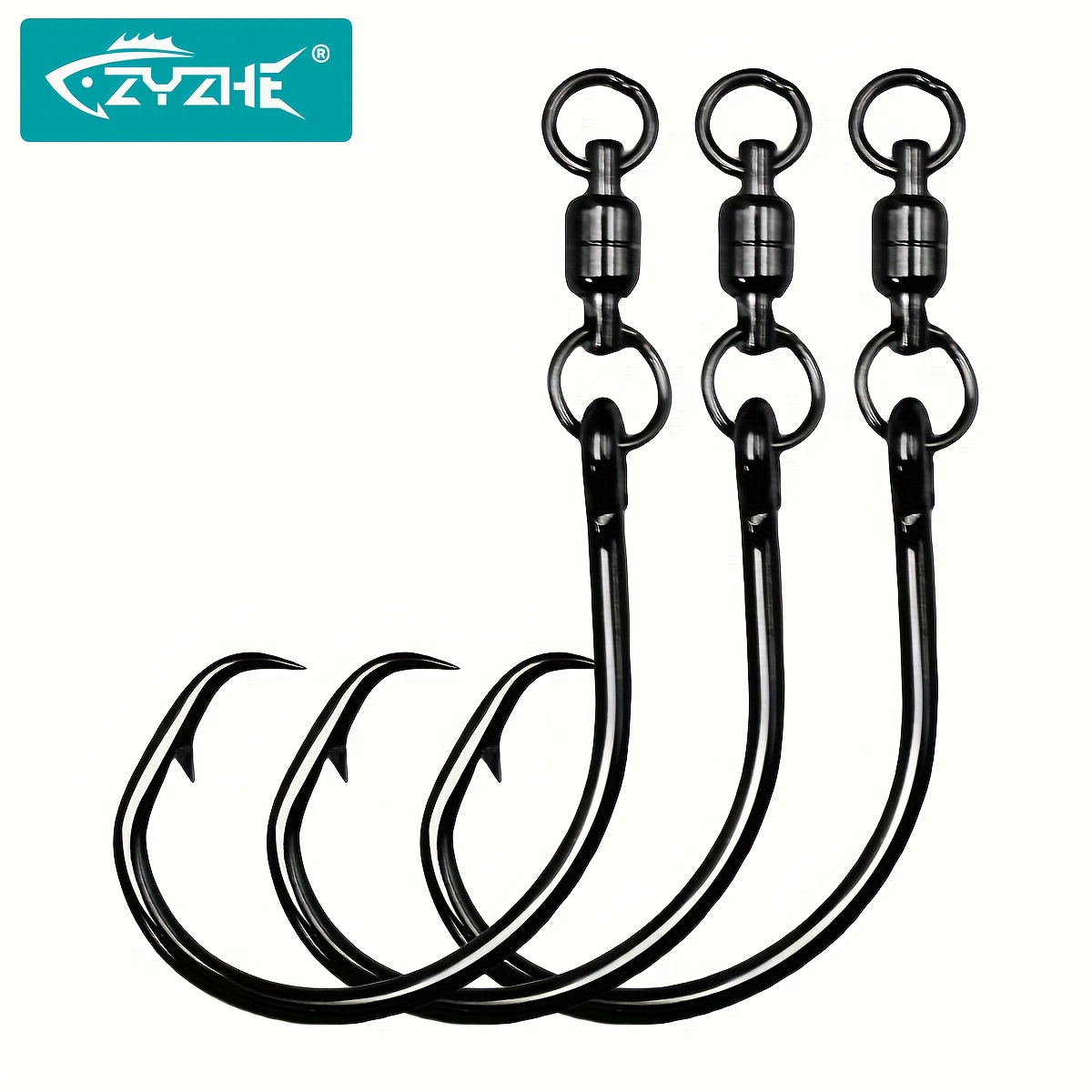 Fishing Hook Barbless - ZYZHE 3/6/9 pezzi Ganci Circolari con
