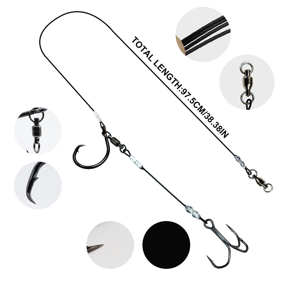 ZYZHE 1/3/5 pezzi Stinger Rigs - Fishing Hook Circle recensione e prezzo